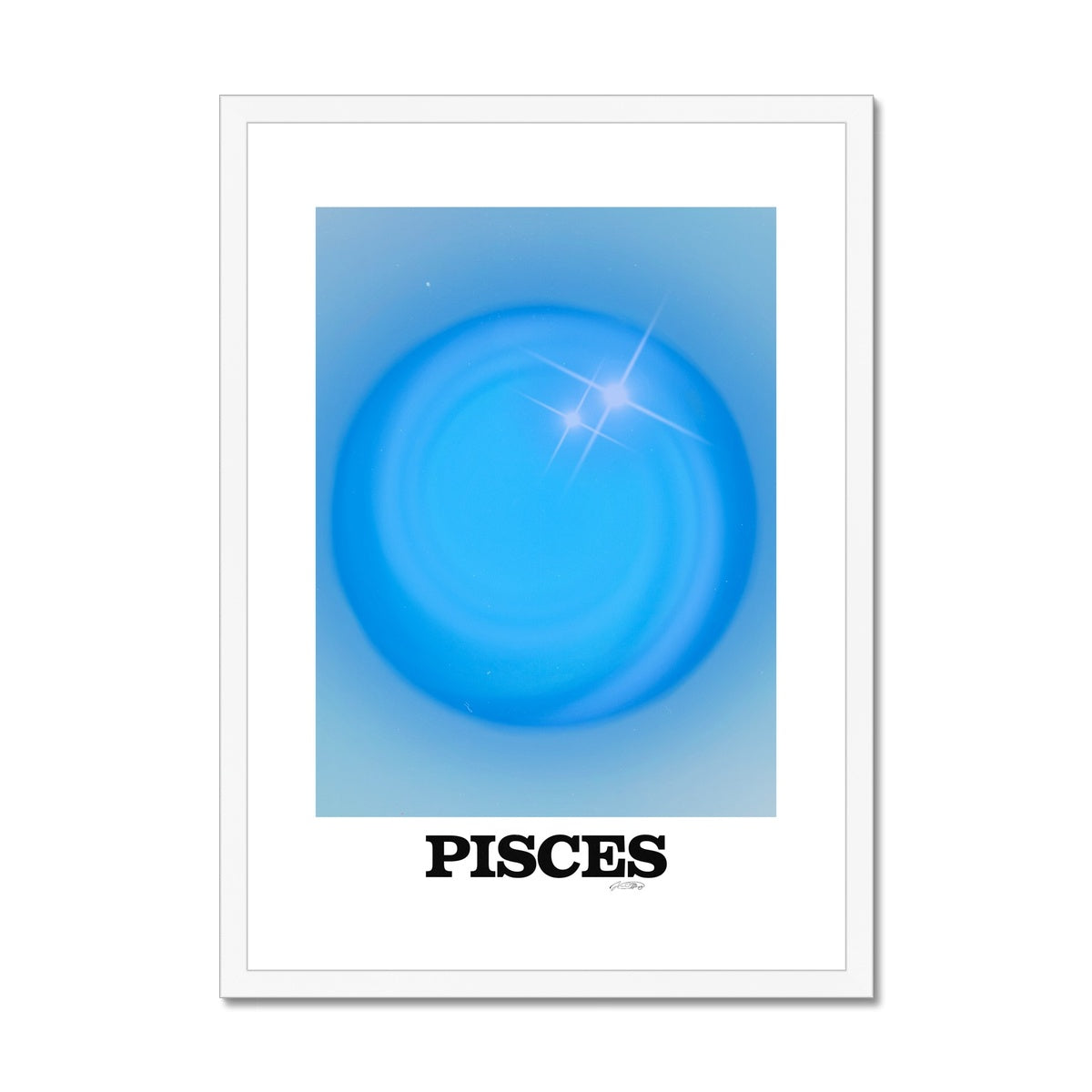 Our Pisces Aura art print is the perfect wall art to show off your star sign. Find a zodiac gradient print or poster in our astrology collection.