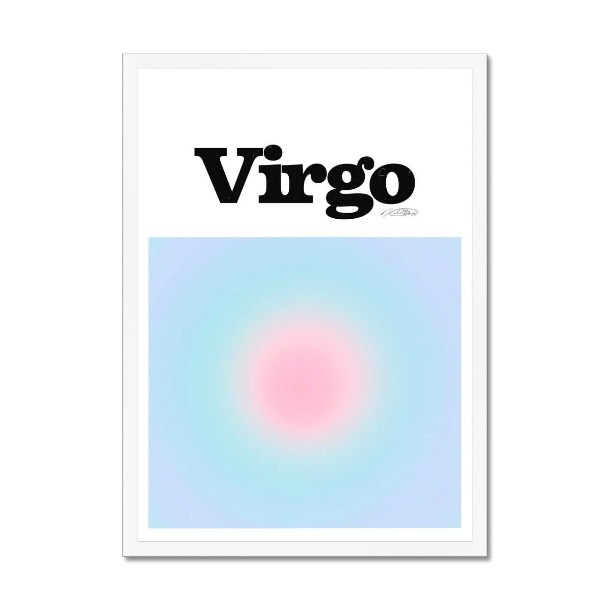 Virgo Aura art print by Les Muses. Zodiac sign wall art. Astrology artwork collection.