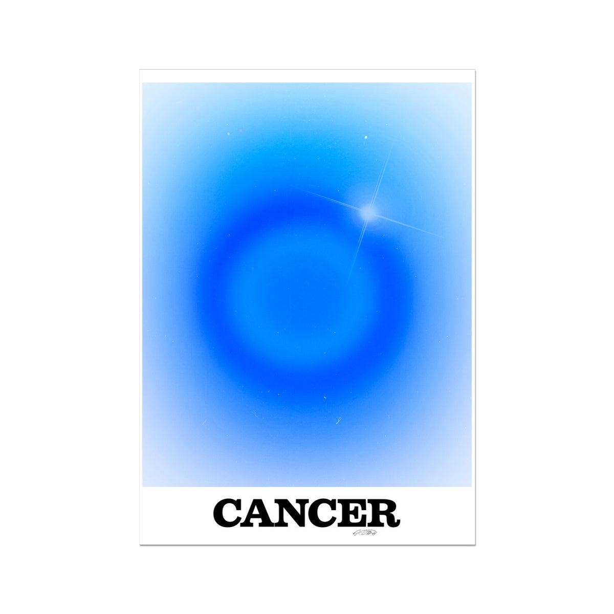 Our Cancer Aura art print is the perfect wall art to show off your star sign. Find a zodiac gradient print or poster in our astrology collection.