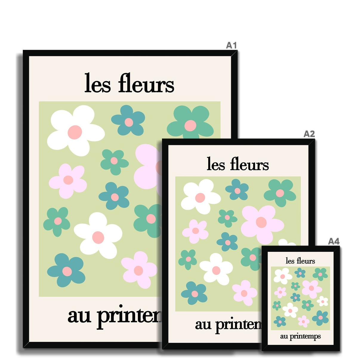 les fleurs Framed Print