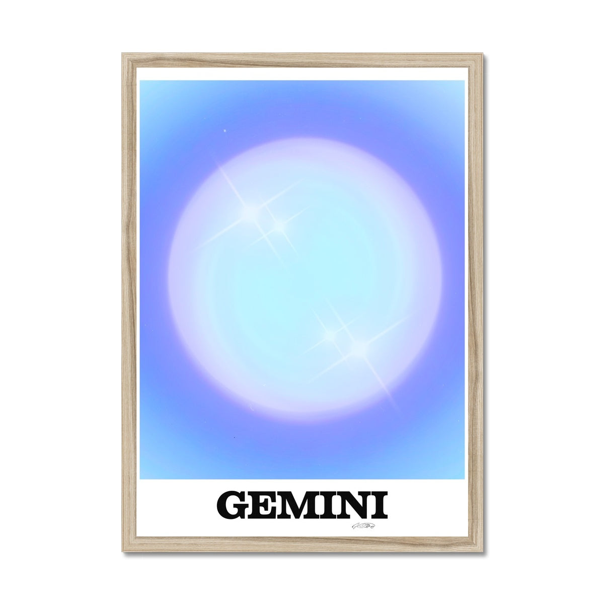 Our Gemini Aura art print is the perfect wall art to show off your star sign. Find a zodiac gradient print or poster in our astrology collection.