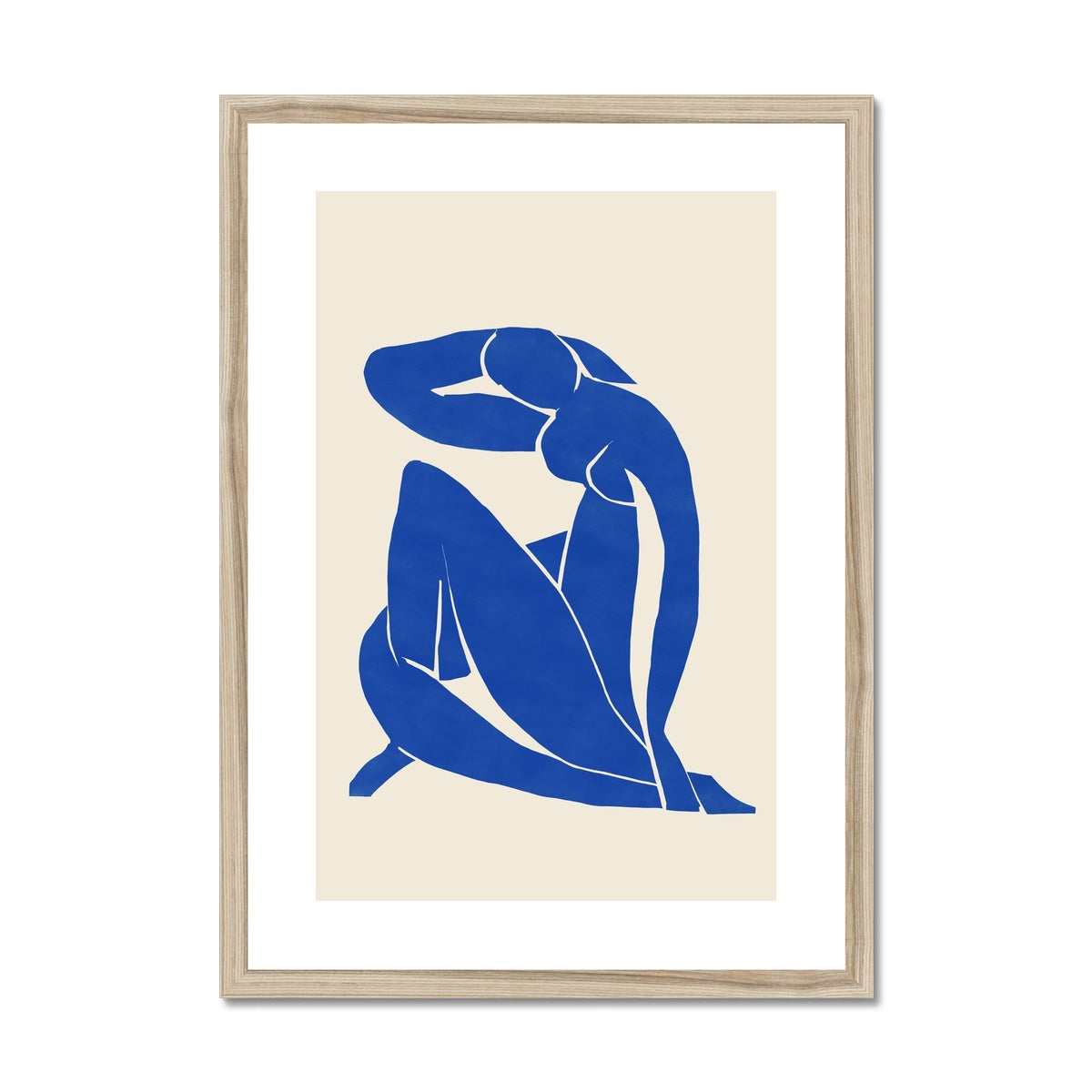 © les muses / Matisse wall art prints featuring nude figure cut outs or "Papiers Découpés" in a danish pastel style. Matisse exhibition posters with paper cut-outs. Berggruen & Cie museum prints for your gallery wall.