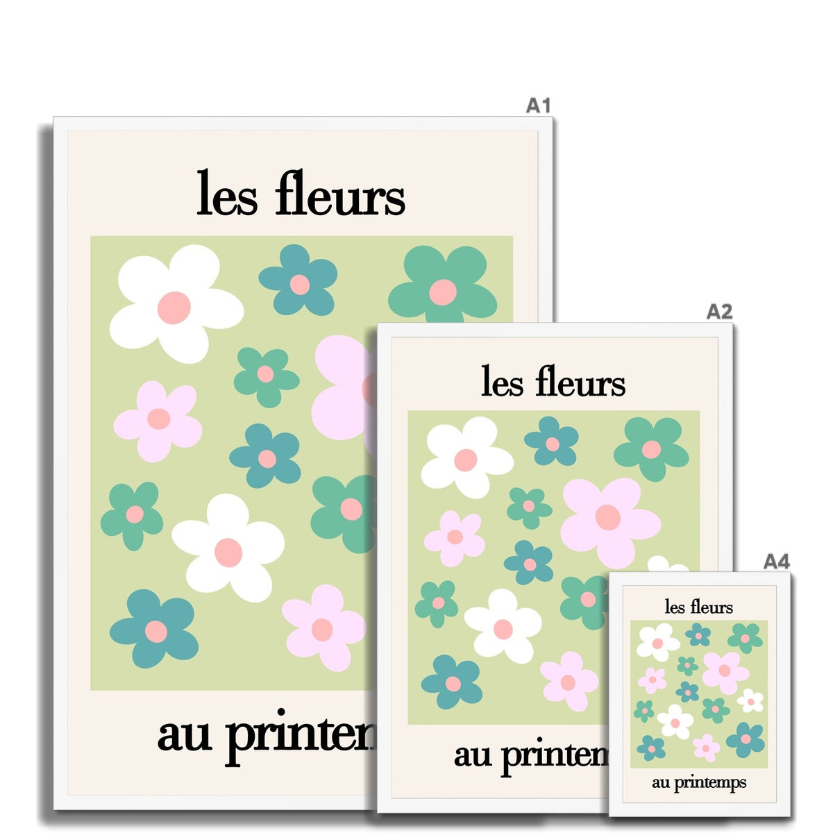 les fleurs Framed Print