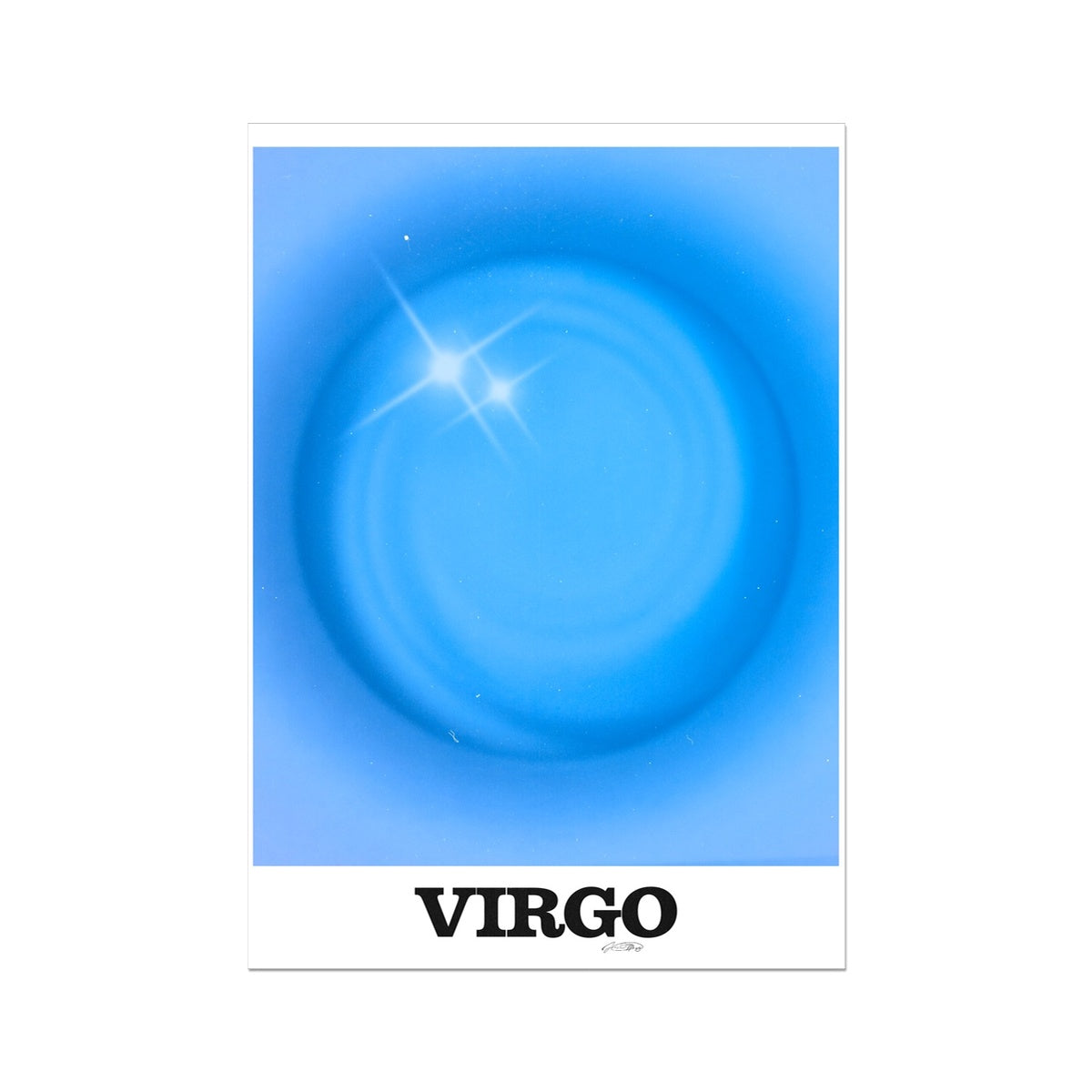 Virgo Aura art print by Les Muses. Zodiac sign wall art. Astrology artwork collection.