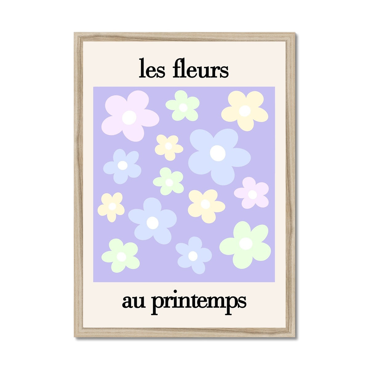 les fleurs Framed Print