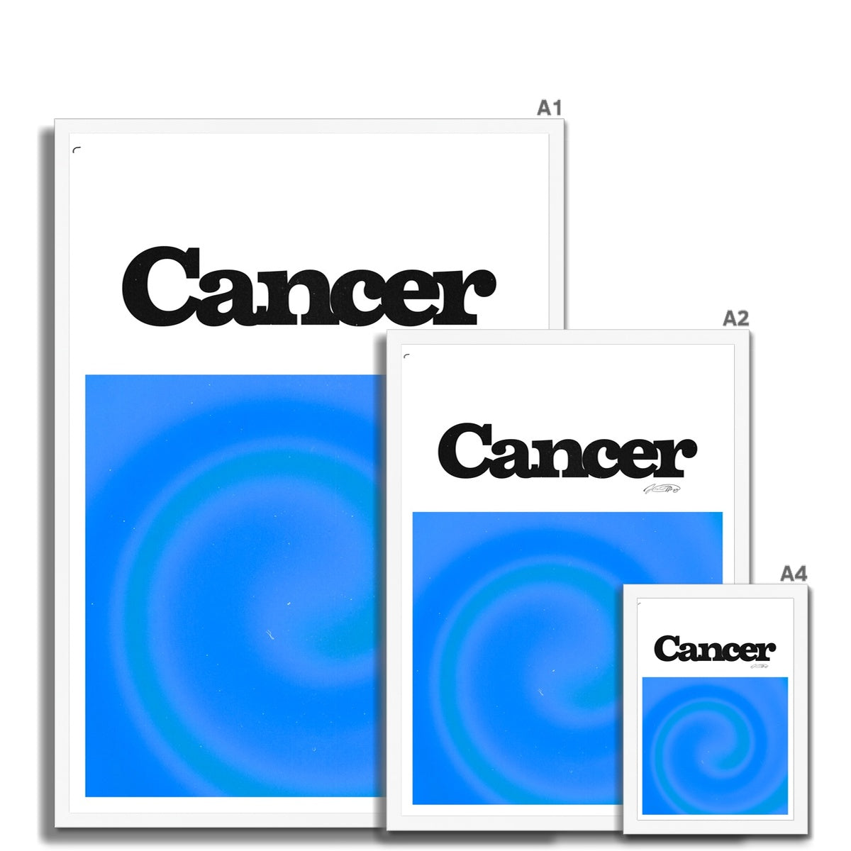 Our Cancer Aura art print is the perfect wall art to show off your star sign. Find a zodiac gradient print or poster in our astrology collection.