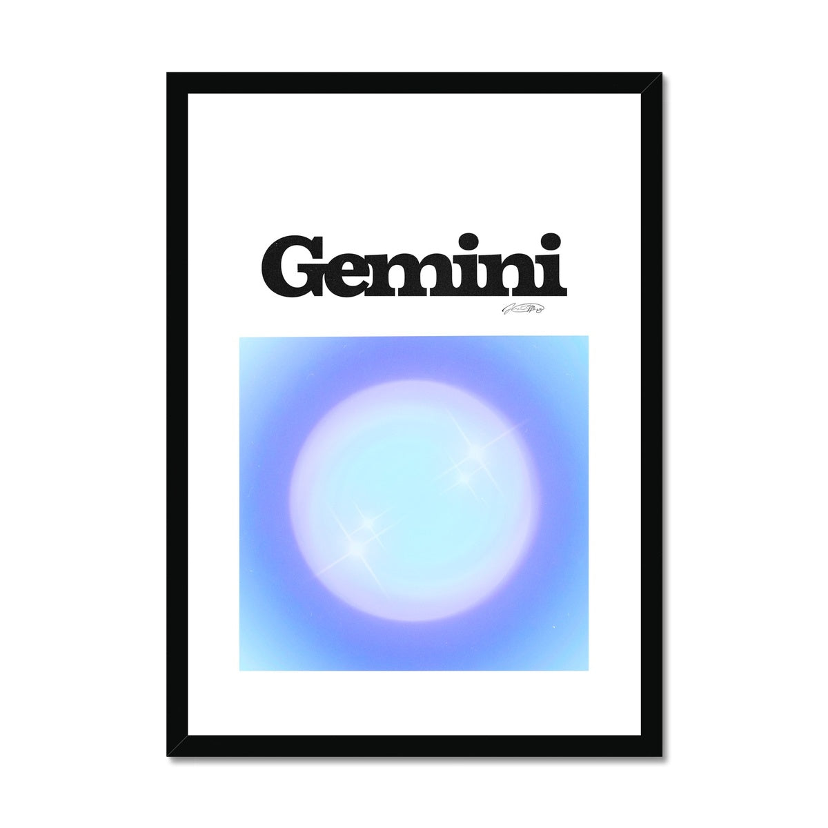 Our Gemini Aura art print is the perfect wall art to show off your star sign. Find a zodiac gradient print or poster in our astrology collection.