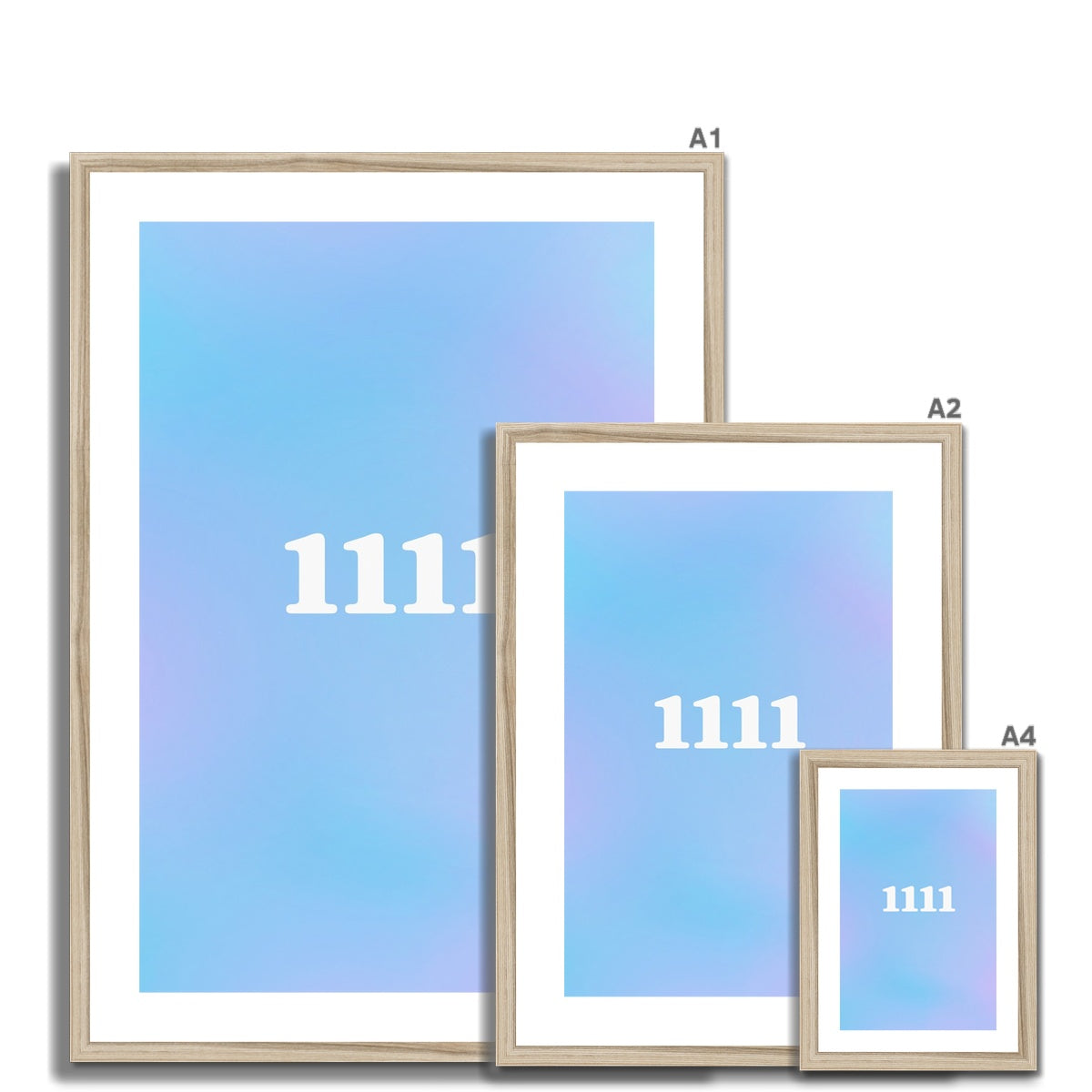 An angel number art print with a gradient aura. Add a touch of angel energy to your walls with a angel number auras. The perfect wall art posters to create a soft and dreamy aesthetic with your apartment or dorm decor. 1111 Magic Hour: Make A Wish.