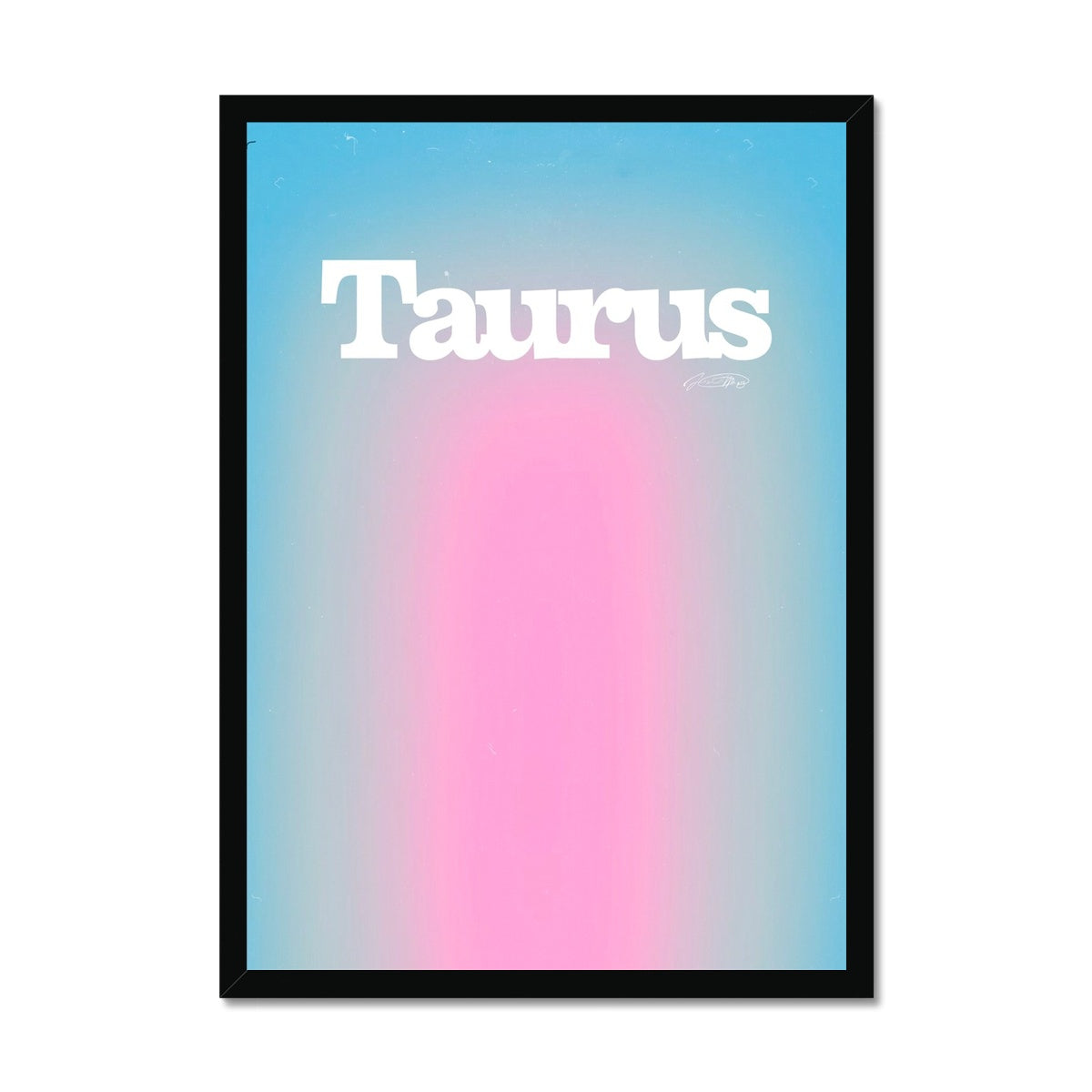 Our Taurus Aura art print is the perfect wall art to show off your star sign. Find a zodiac gradient print or poster in our astrology collection.