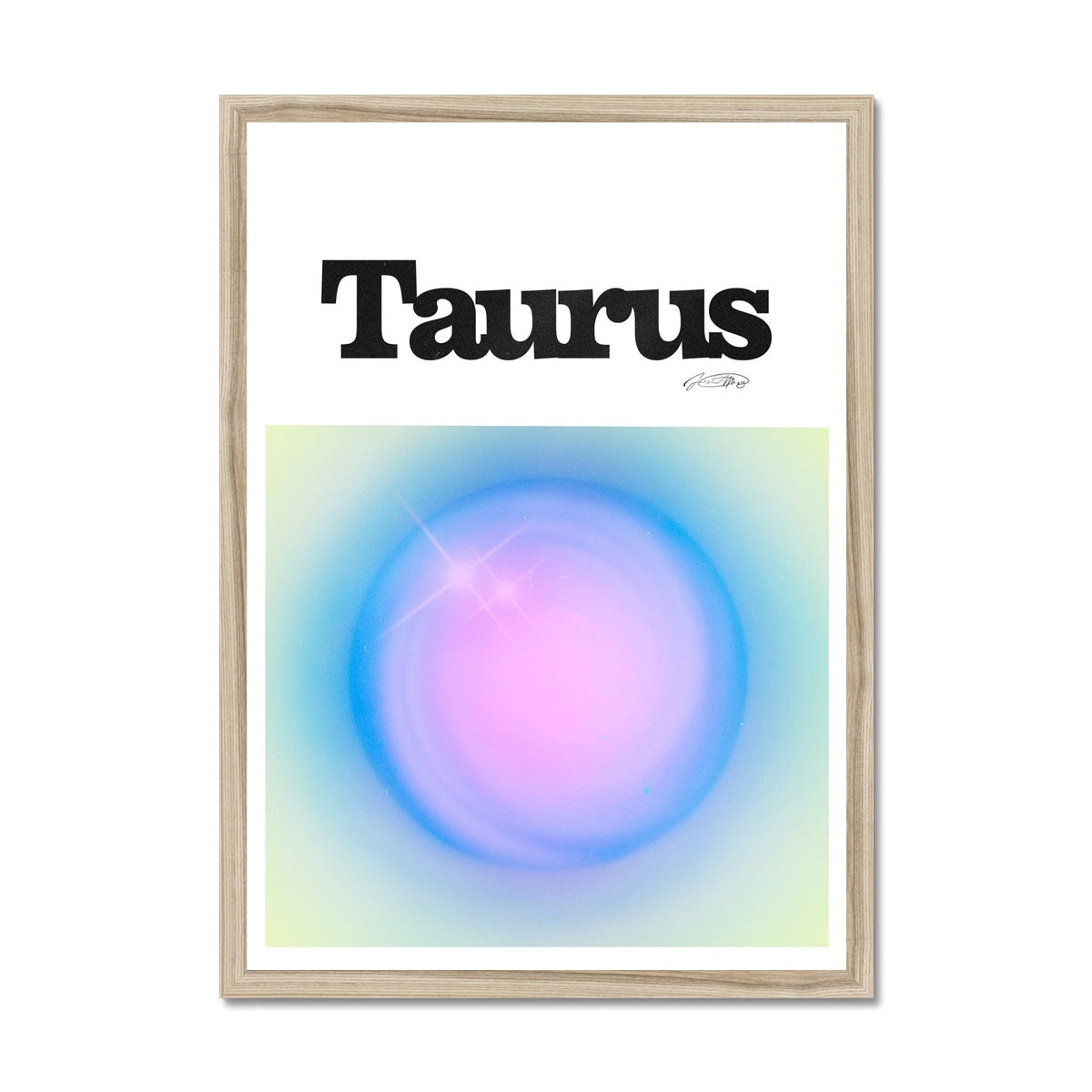 Our Taurus Aura art print is the perfect wall art to show off your star sign. Find a zodiac gradient print or poster in our astrology collection.