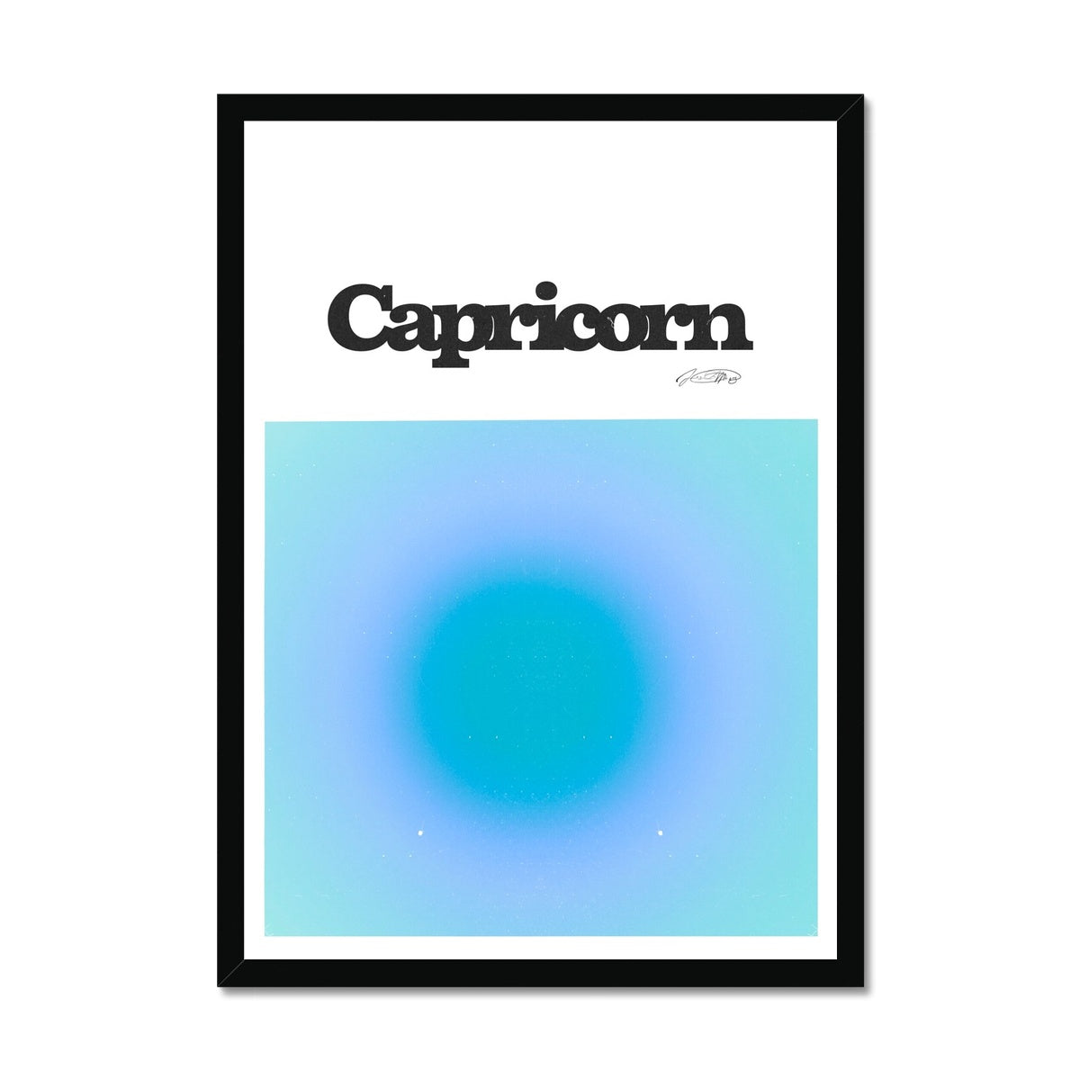 Our Capricorn Aura art print is the perfect wall art to show off your star sign. Find a zodiac gradient print or poster in our astrology collection.