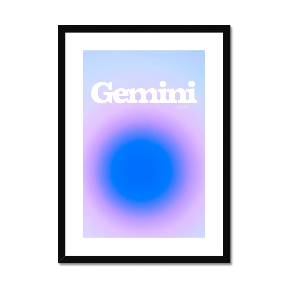 Our Gemini Aura art print is the perfect wall art to show off your star sign. Find a zodiac gradient print or poster in our astrology collection.