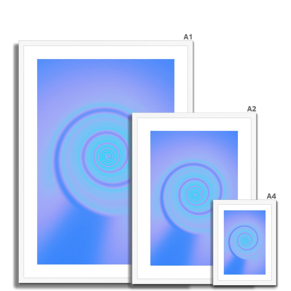 © les muses / Abstract aura wall art prints featuring warped gradients swirled to appear similar to a rabbit hole. Our colorful aura gradient posters are an aesthetic addition to any dorm or apartment decor.