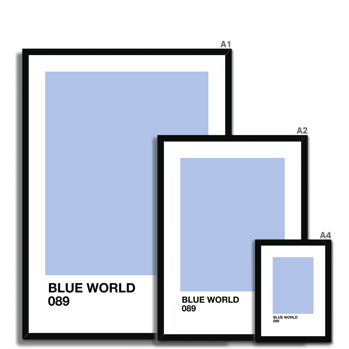 blue world Framed & Mounted Print