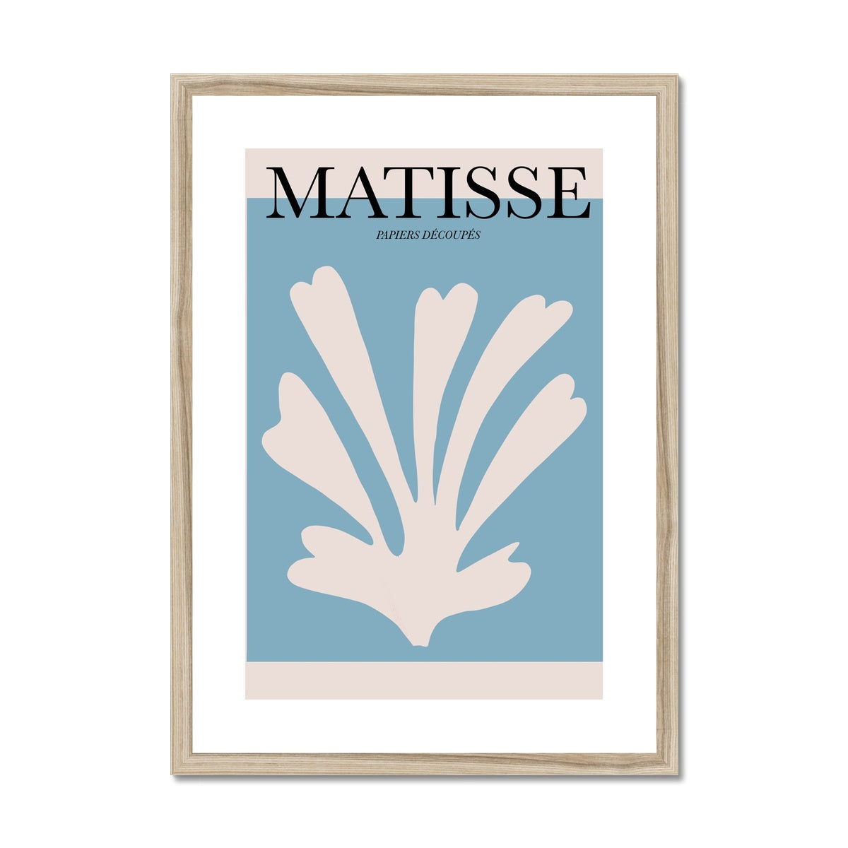 © les muses / Matisse wall art prints featuring flora cut outs or "Papiers Découpés" in a danish pastel style. Matisse exhibition posters with paper cut-outs. Berggruen & Cie museum prints for your gallery wall.