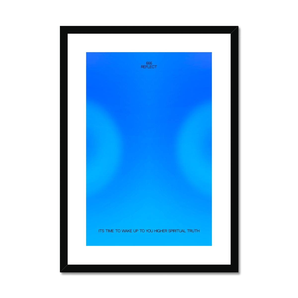 An angel number art print with a gradient aura. Add a touch of angel energy to your walls with a angel number auras. The perfect wall art posters to create a soft and dreamy aesthetic with your apartment or dorm decor. 666 Reflect: It Is Time To Wake Up To Your Higher Spiritual Truth.