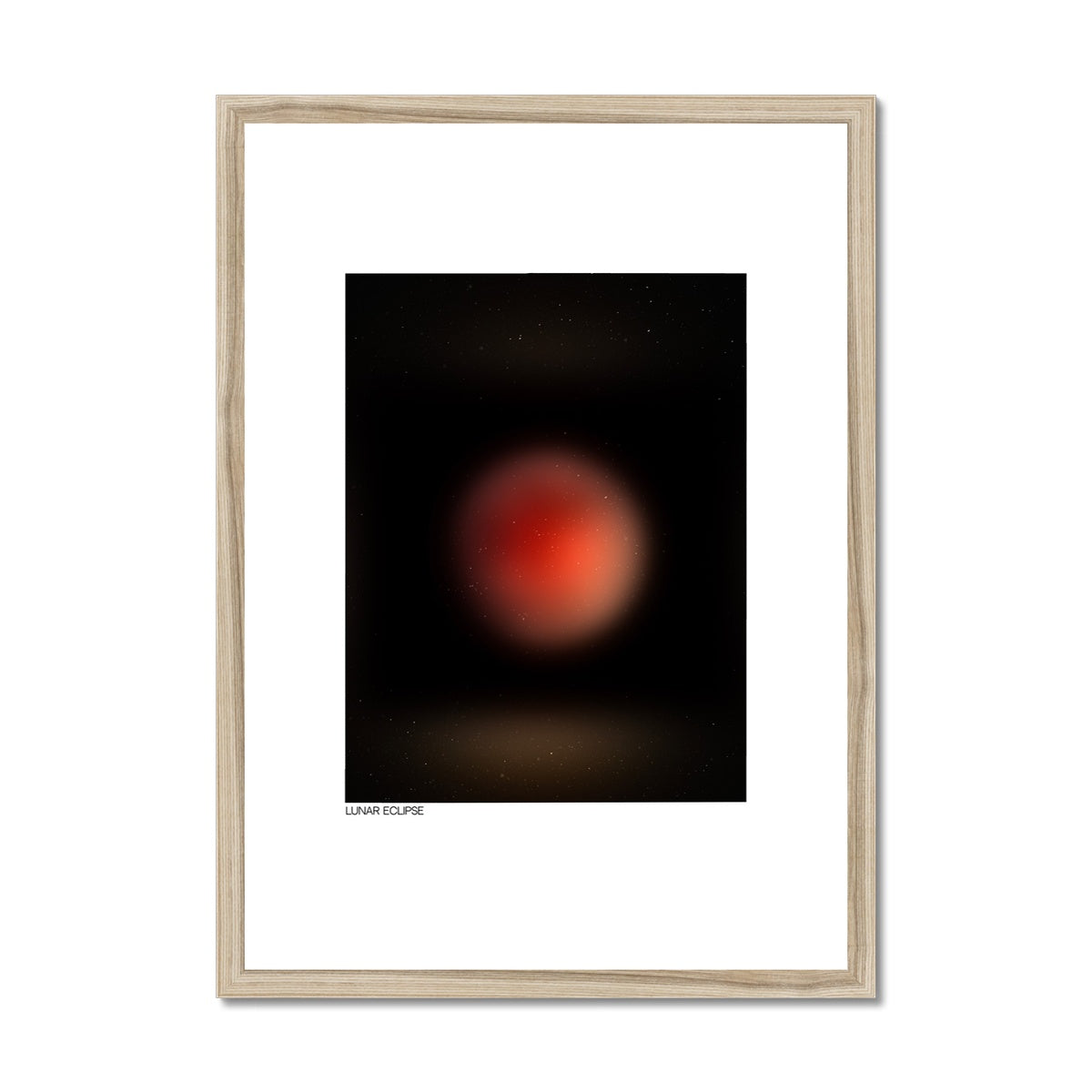 lunar eclipse Framed & Mounted Print