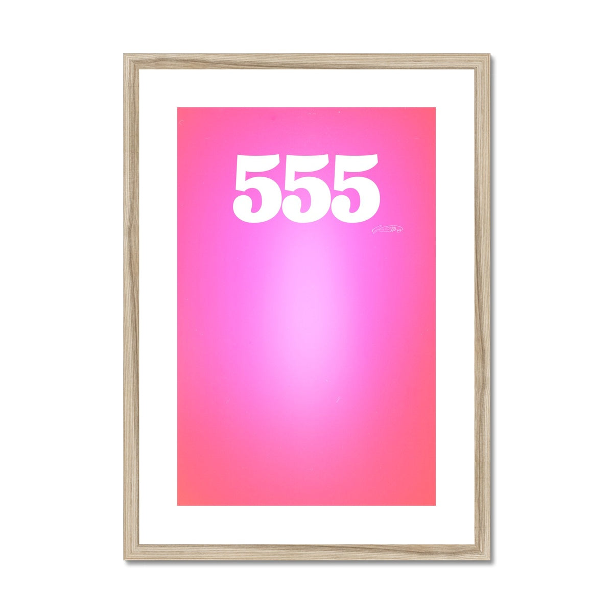 An angel number art print with a gradient aura. Add a touch of angel energy to your walls with a angel number auras. The perfect wall art posters to create a soft and dreamy aesthetic with your apartment or dorm decor. 555 Change: Something New Is Coming.