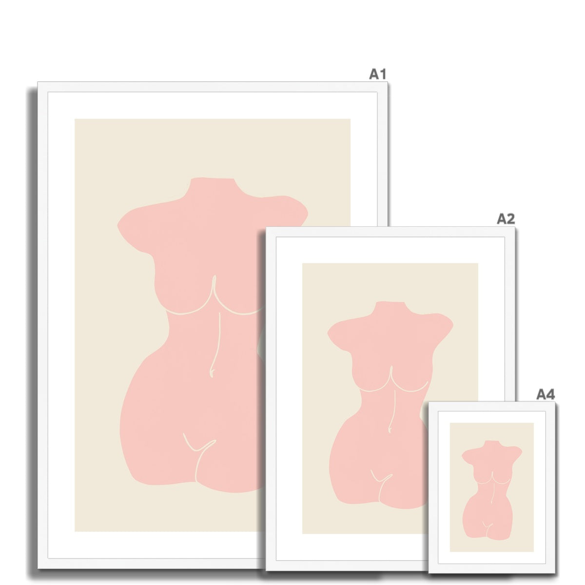 © les muses / Matisse wall art prints featuring nude figure cut outs or "Papiers Découpés" in a danish pastel style. Matisse exhibition posters with paper cut-outs. Berggruen & Cie museum prints for your gallery wall.