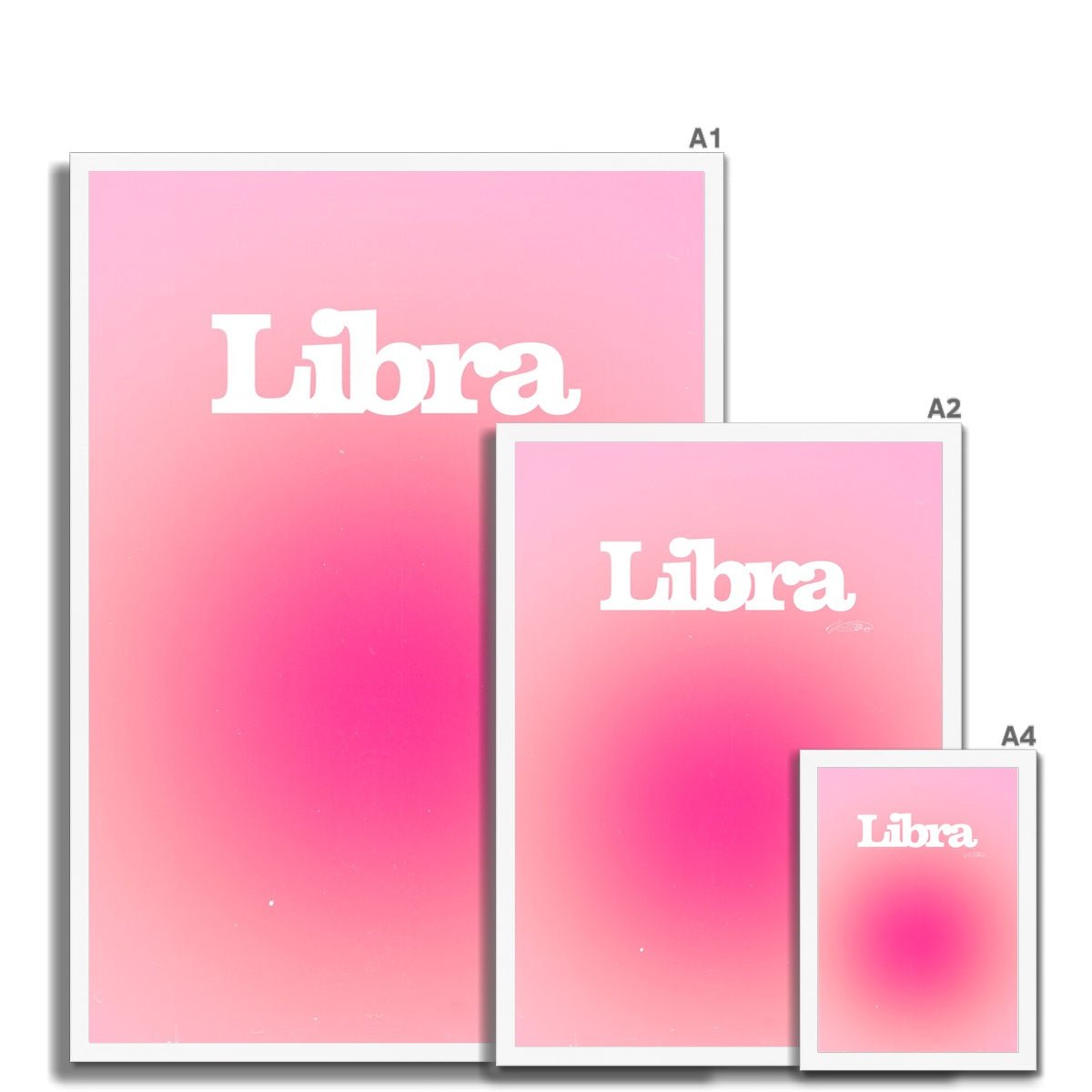 Our Libra Aura art print is the perfect wall art to show off your star sign. Find a zodiac gradient print or poster in our astrology collection.