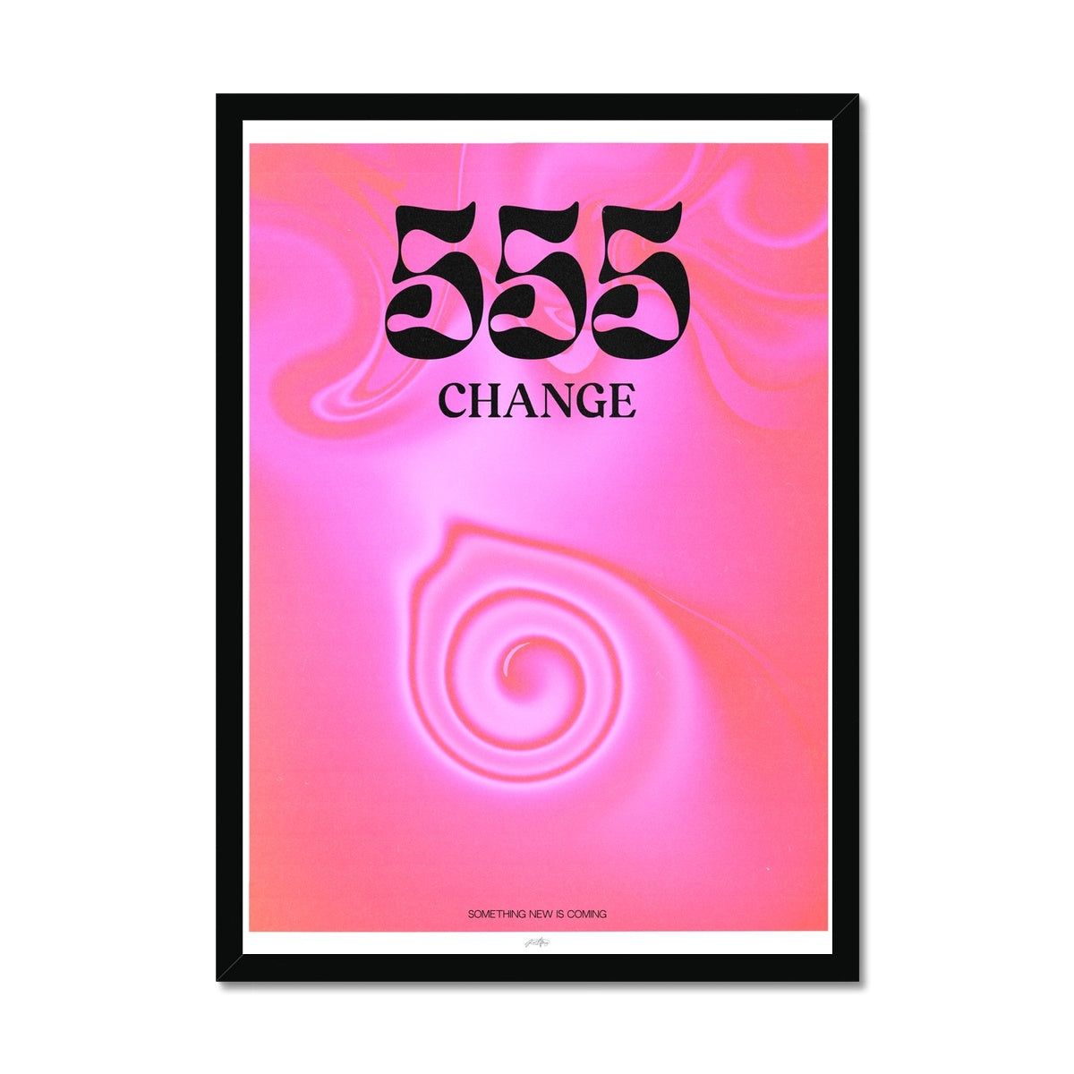 An angel number art print with a gradient aura. Add a touch of angel energy to your walls with a angel number auras. The perfect wall art posters to create a soft and dreamy aesthetic with your apartment or dorm decor. 555 Change: Something New Is Coming.