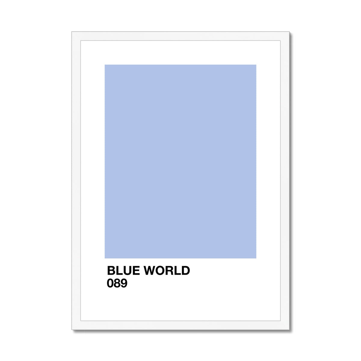 blue world Framed & Mounted Print