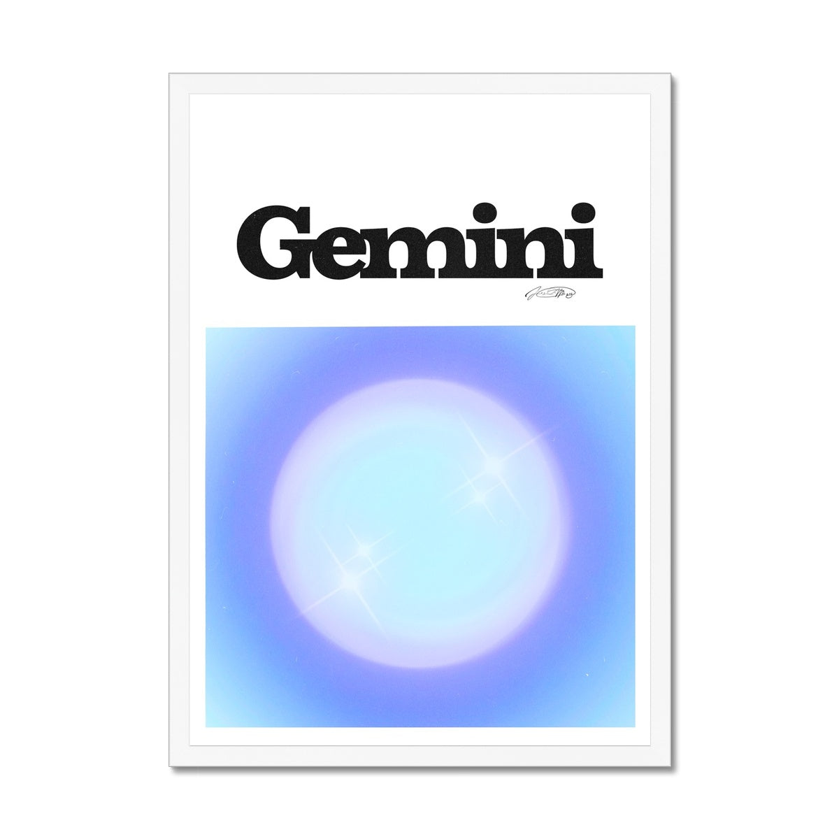 Our Gemini Aura art print is the perfect wall art to show off your star sign. Find a zodiac gradient print or poster in our astrology collection.