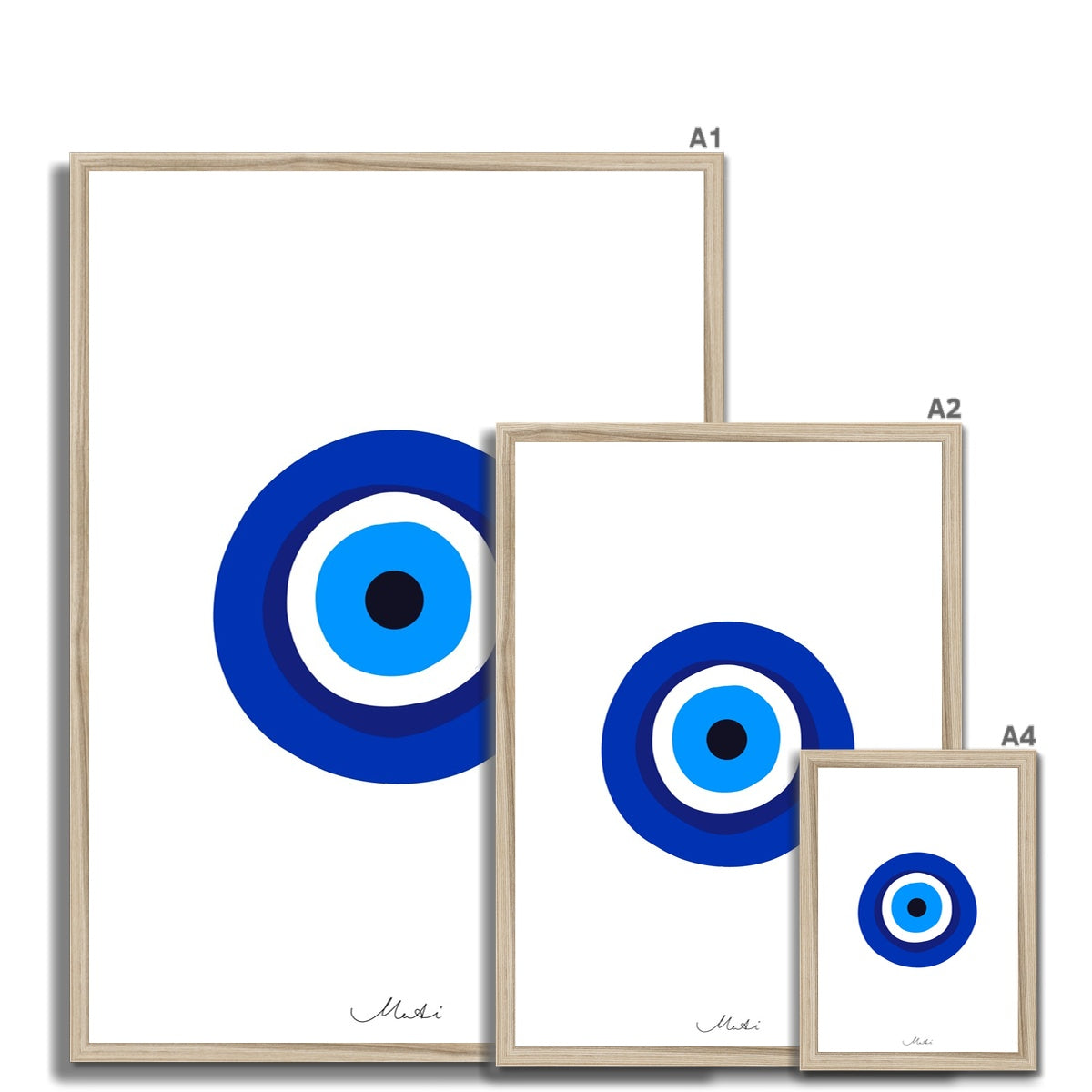 © les muses / Evil eye wall art prints inspired from the Greek islands of Santorini and Mykonos.
Colorful summer posters that make cute dorm and apartment decor.