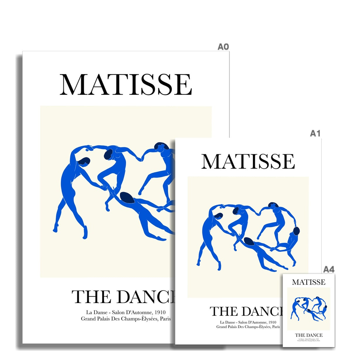 © les muses / Matisse wall art prints featuring nude figure cut outs or "Papiers Découpés" in a danish pastel style. Matisse exhibition posters with paper cut-outs. Berggruen & Cie museum prints for your gallery wall.
