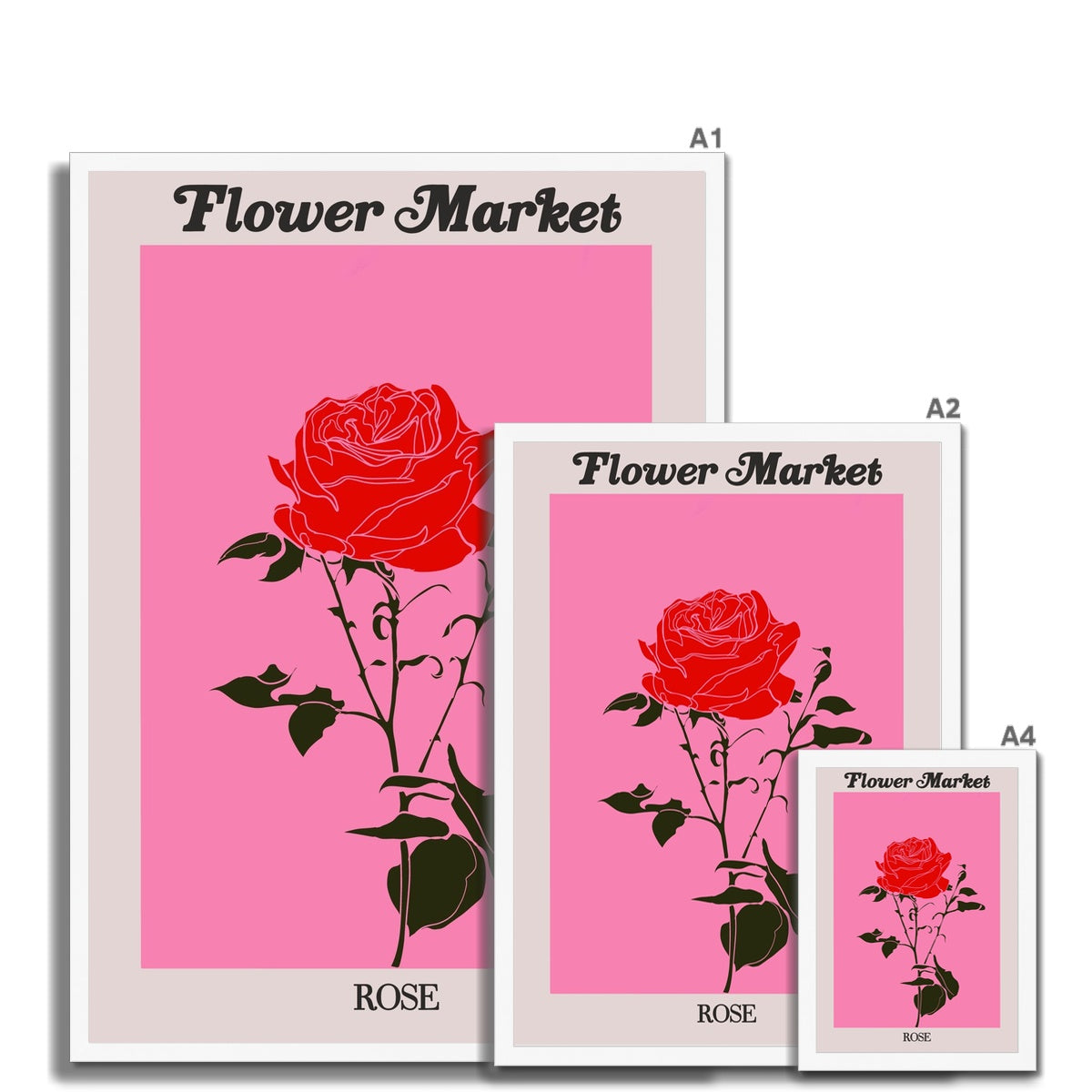 Our Flower Market collection features wall art with vibrant floral illustrations under original hand drawn typography. Danish pastel posters full of flowers that will brighten up any gallery wall. The full resolution art prints of our popular Flower Market and Fruit Market designs are available only from Les Muses. 