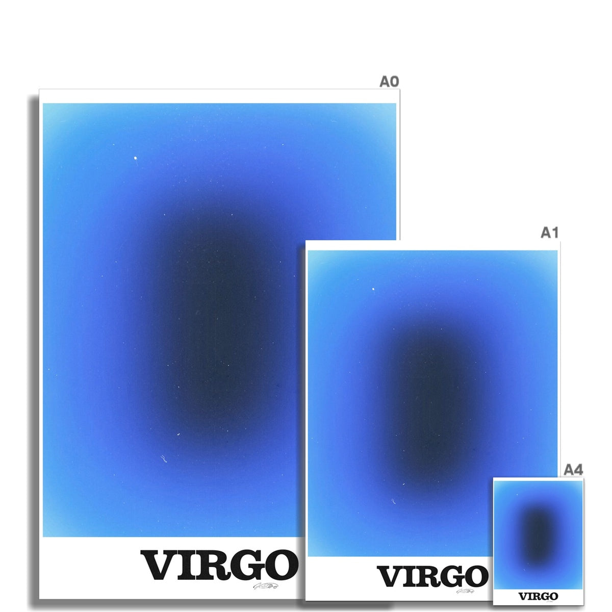 Virgo Aura art print by Les Muses. Zodiac sign wall art. Astrology artwork collection.