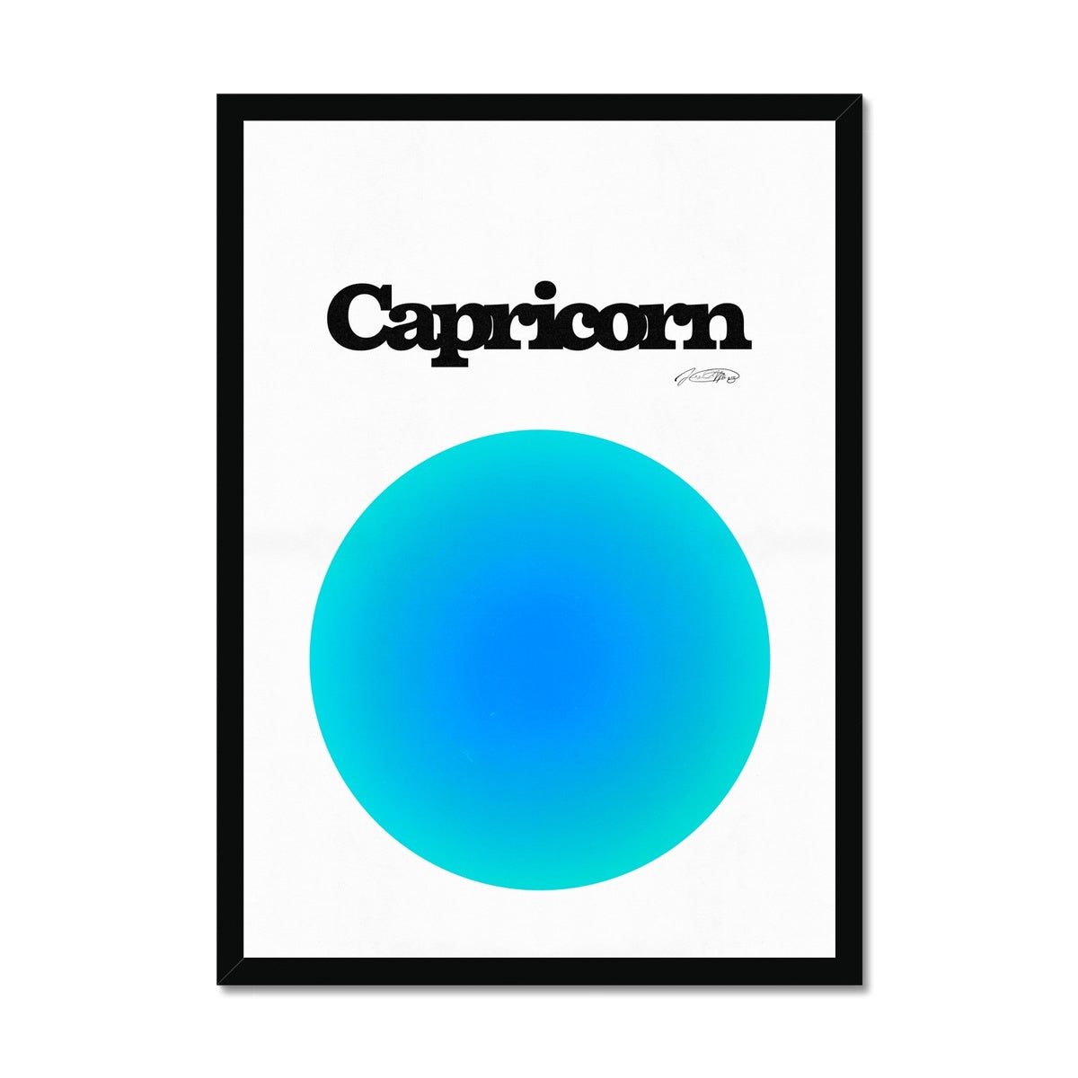 Our Capricorn Aura art print is the perfect wall art to show off your star sign. Find a zodiac gradient print or poster in our astrology collection.