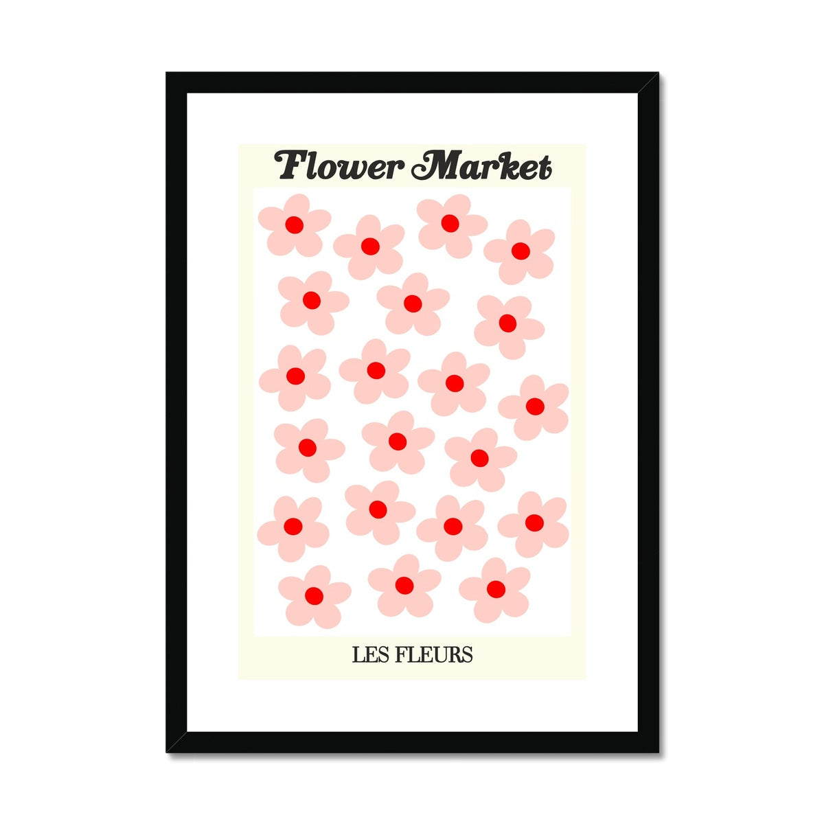 © les muses / Our Flower Market / Les Fleurs collection features wall art with a vibrant daisy design under original hand drawn typography. Danish pastel posters full of daisies to brighten up any gallery wall.
