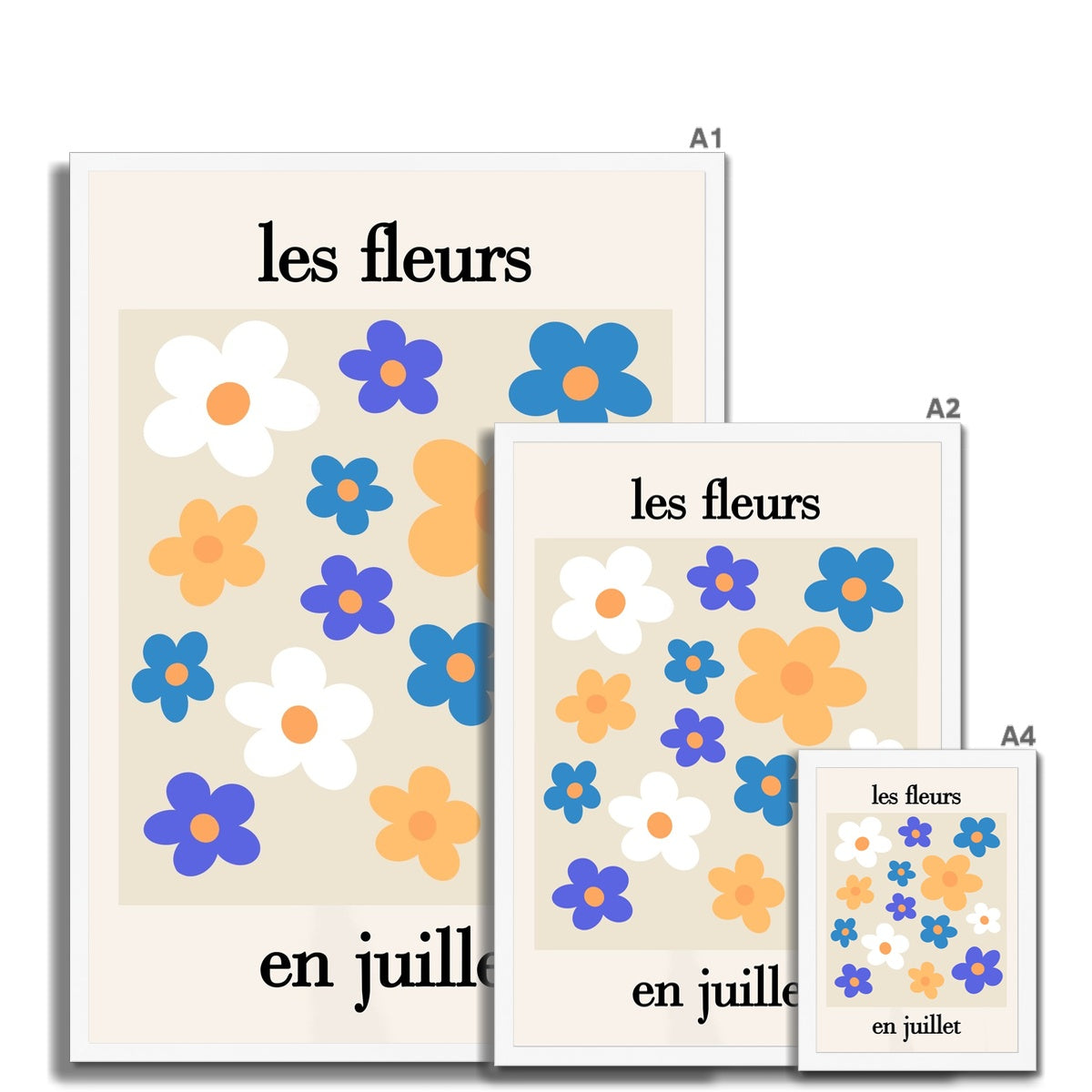 les fleurs Framed Print