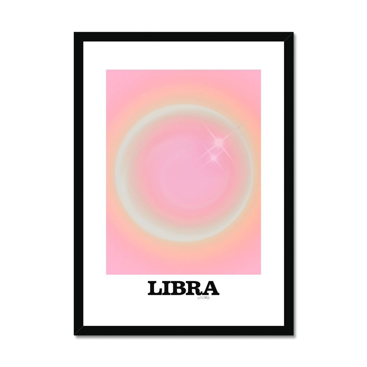 Our Libra Aura art print is the perfect wall art to show off your star sign. Find a zodiac gradient print or poster in our astrology collection.