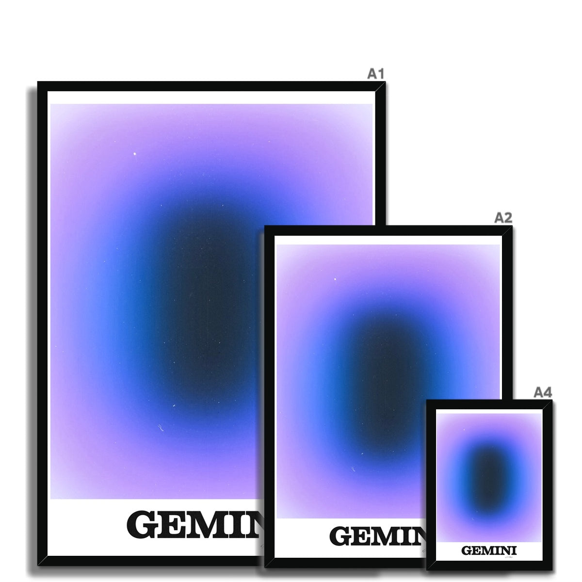 Our Gemini Aura art print is the perfect wall art to show off your star sign. Find a zodiac gradient print or poster in our astrology collection.