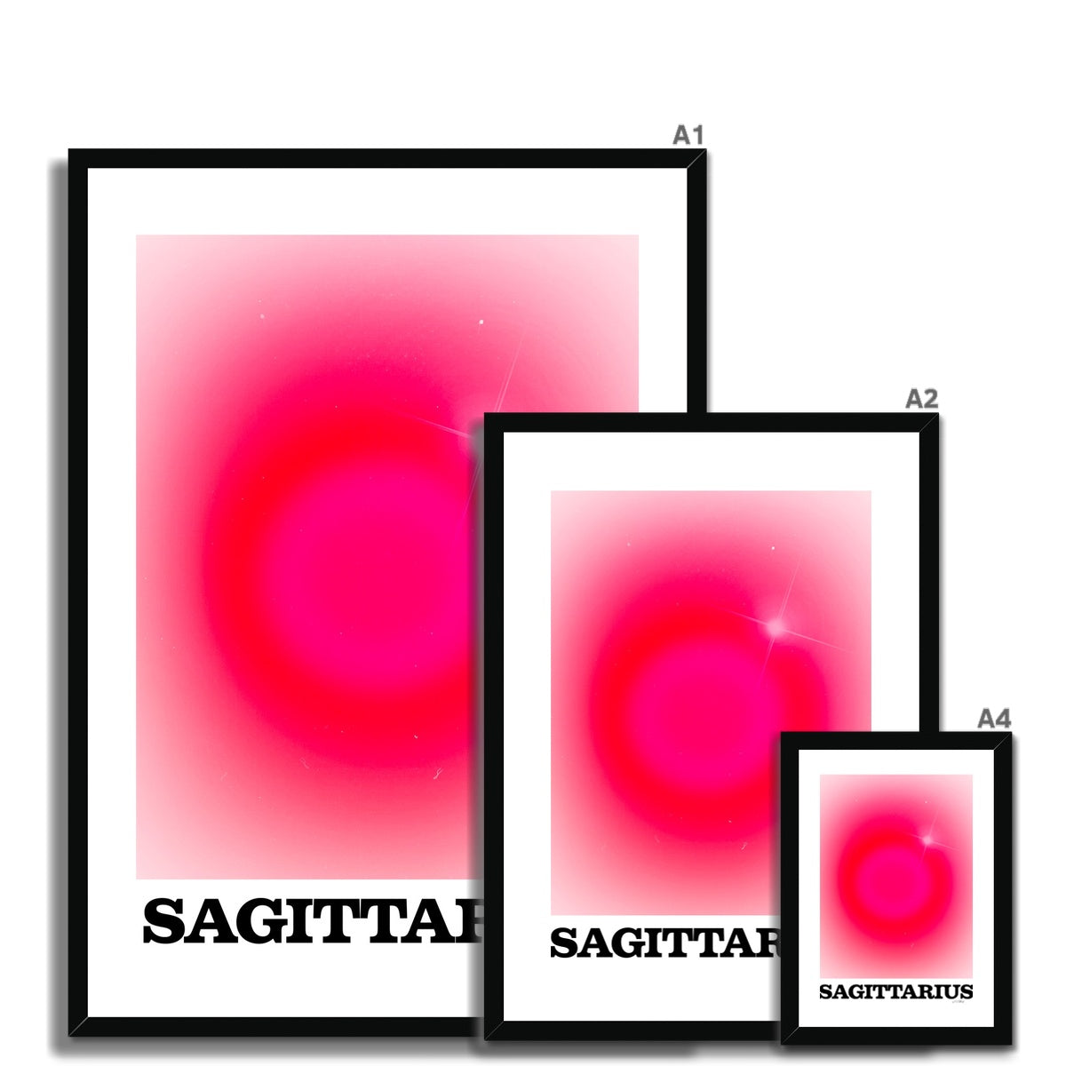 Our Sagittarius Aura art print is the perfect wall art to show off your star sign. Find a zodiac gradient print or poster in our astrology collection.
