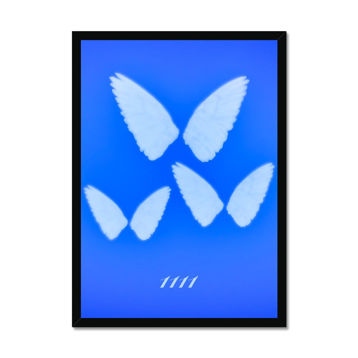 An angel number art print with a gradient aura. Add a touch of angel energy to your walls with a angel number auras. The perfect wall art posters to create a soft and dreamy aesthetic with your apartment or dorm decor. 1111 Magic Hour: Make A Wish.