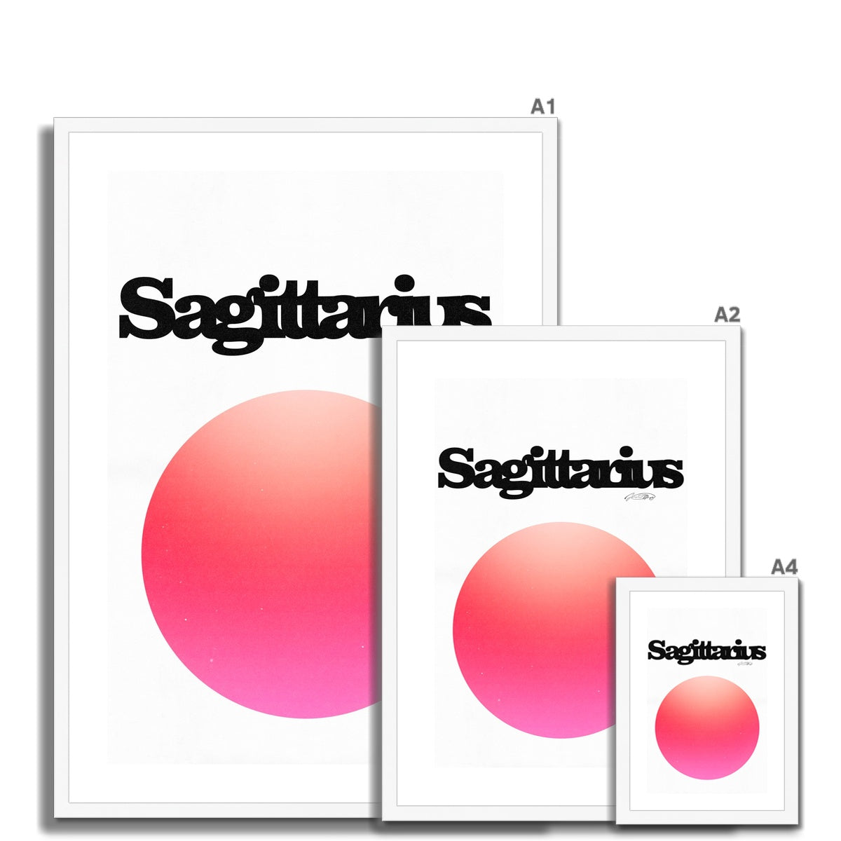 Our Sagittarius Aura art print is the perfect wall art to show off your star sign. Find a zodiac gradient print or poster in our astrology collection.
