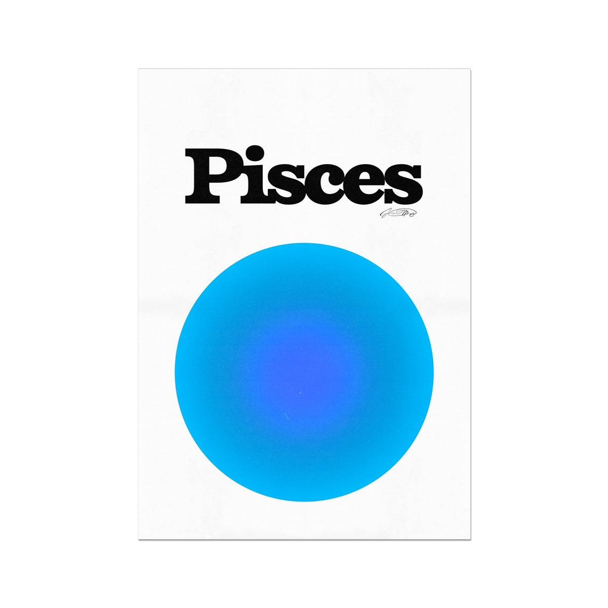 Our Pisces Aura art print is the perfect wall art to show off your star sign. Find a zodiac gradient print or poster in our astrology collection.