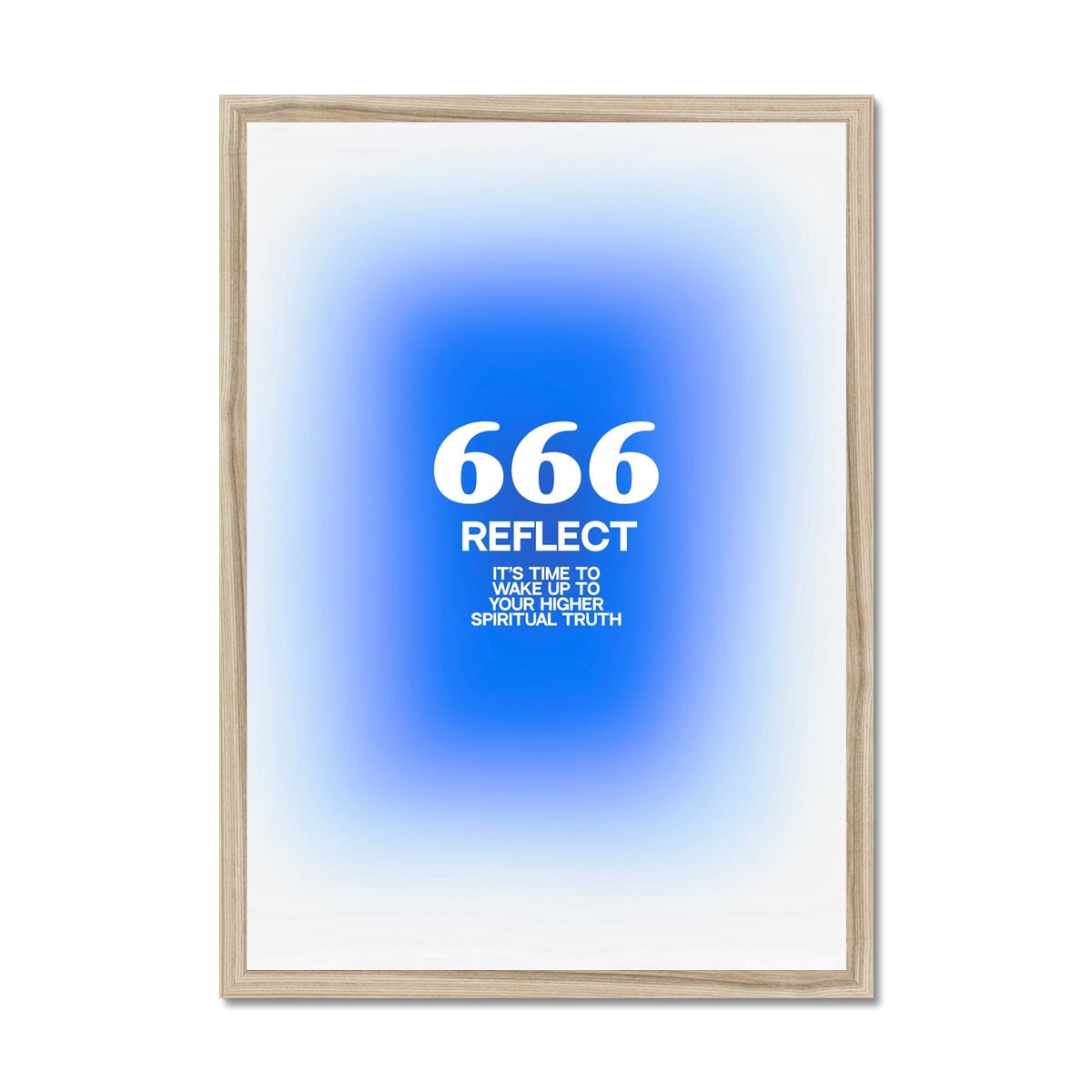 An angel number art print with a gradient aura. Add a touch of angel energy to your walls with a angel number auras. The perfect wall art posters to create a soft and dreamy aesthetic with your apartment or dorm decor. 666 Reflect: It Is Time To Wake Up To Your Higher Spiritual Truth.