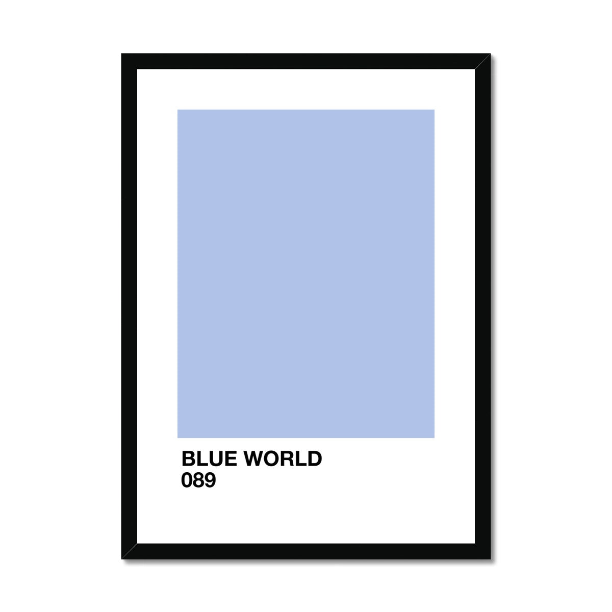 blue world Framed & Mounted Print