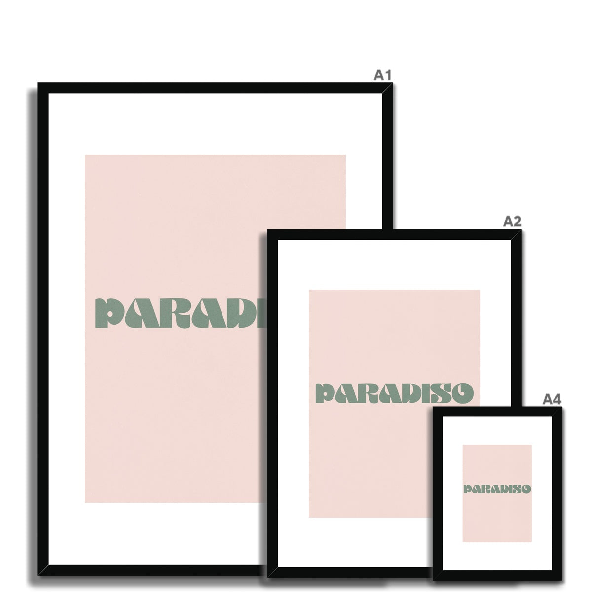 paradiso Framed & Mounted Print
