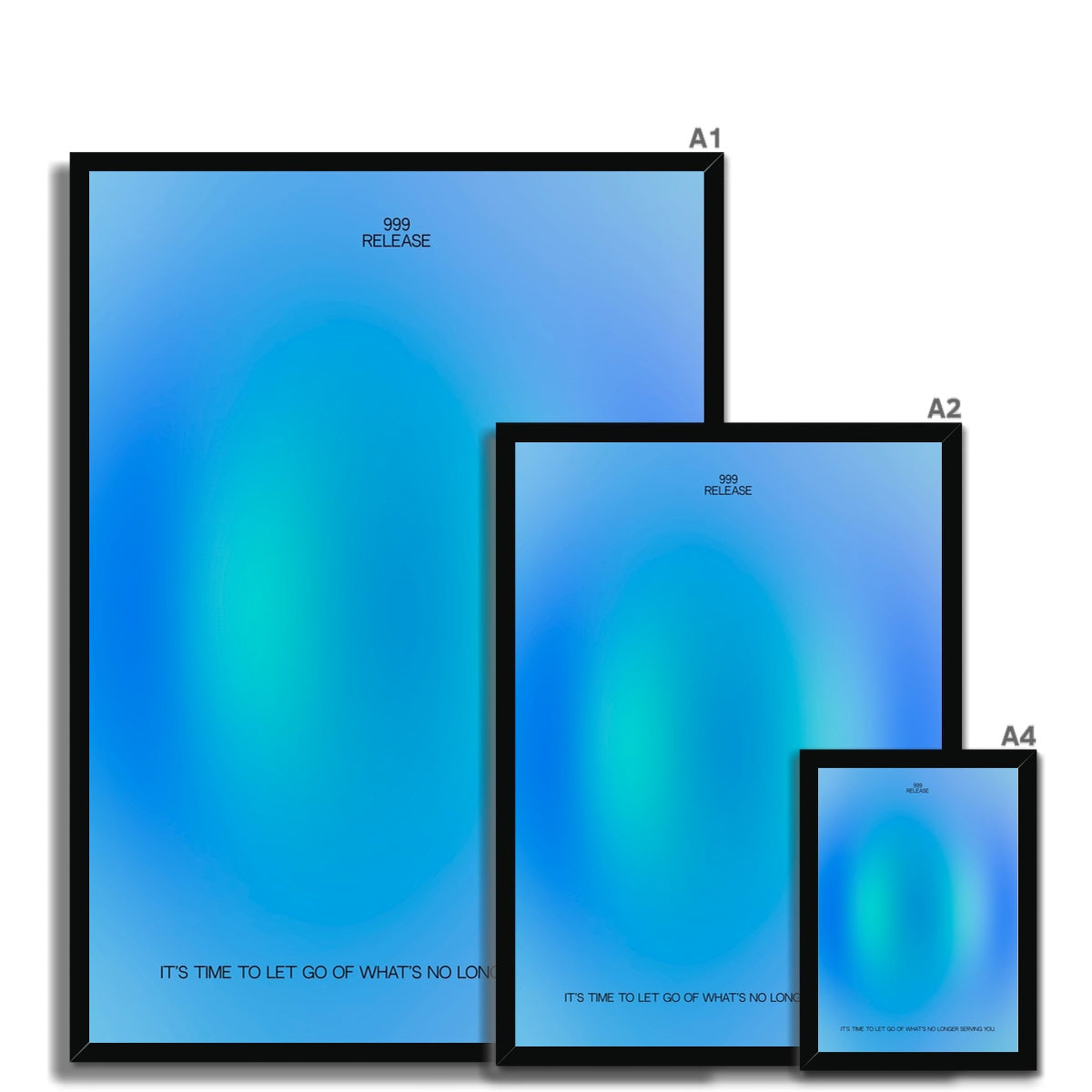 An angel number art print with a gradient aura. Add a touch of angel energy to your walls with a angel number auras. The perfect wall art posters to create a soft and dreamy aesthetic with your apartment or dorm decor. 999 Release: It’s Time To Let Go Of What’s No Longer Serving You.