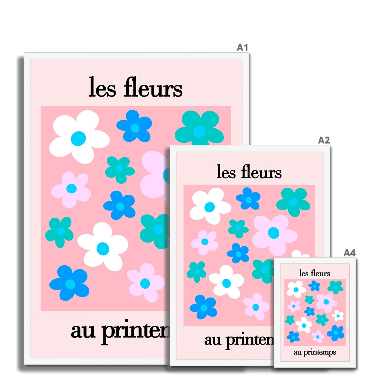 les fleurs Framed Print