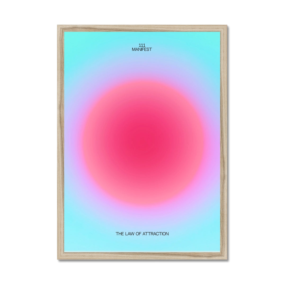 An angel number art print with a gradient aura. Add a touch of angel energy to your walls with a angel number auras. The perfect wall art posters to create a soft and dreamy aesthetic with your apartment or dorm decor. 111 Intuition: Trust Your Gut & Listen To Your Heart