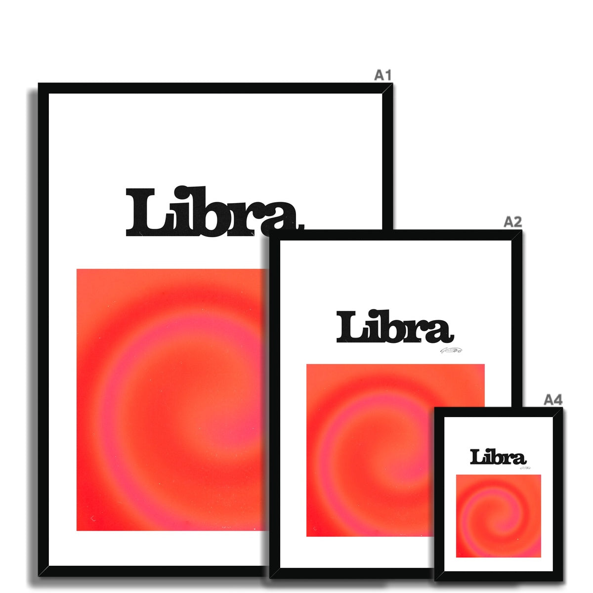 Our Libra Aura art print is the perfect wall art to show off your star sign. Find a zodiac gradient print or poster in our astrology collection.