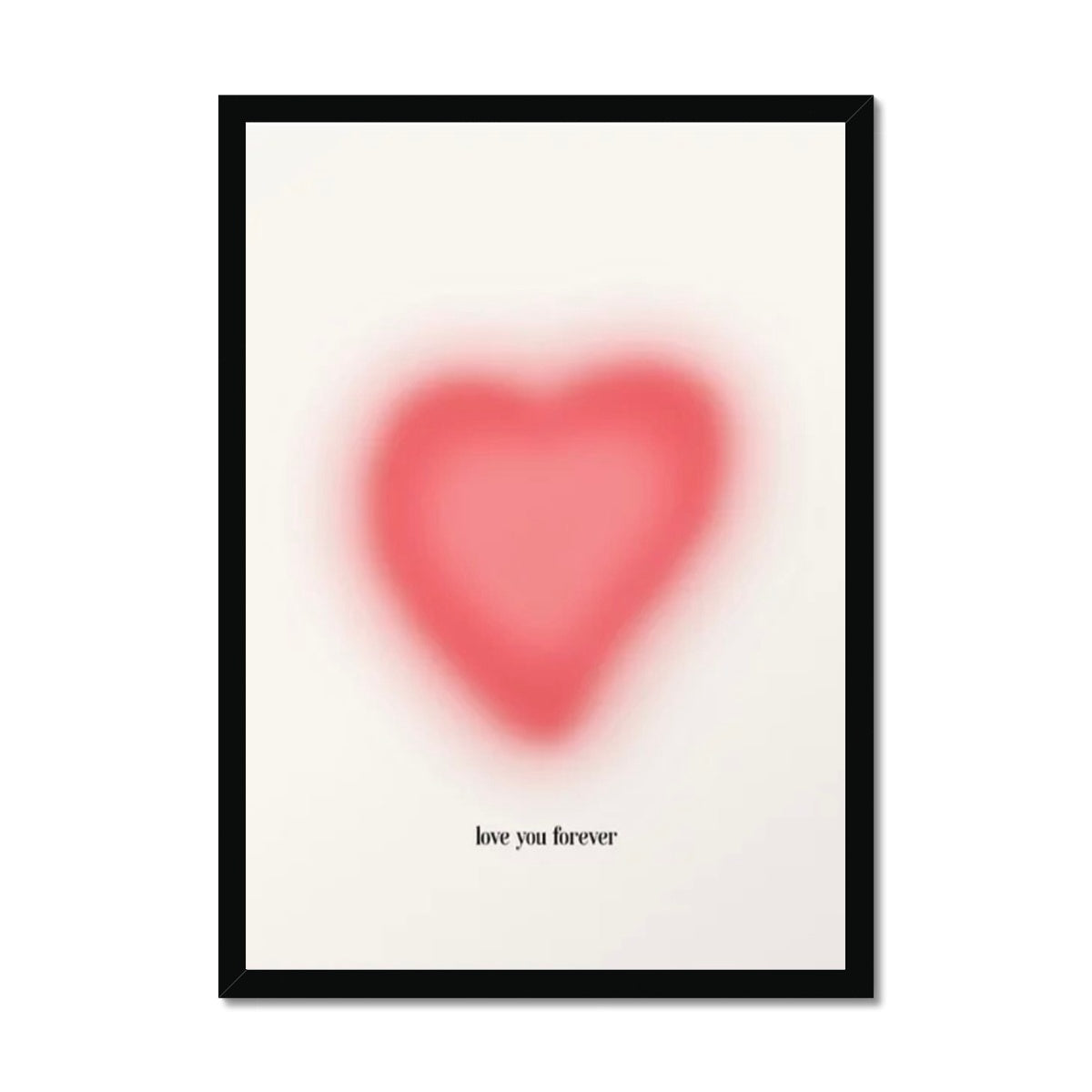 Love You Forever aura Framed Print