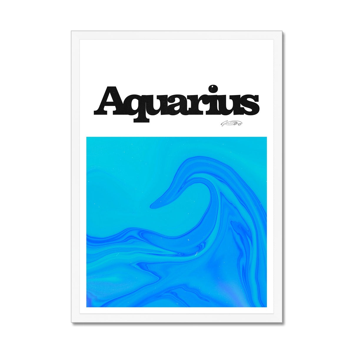 Our Aquarius Aura art print is the perfect wall art to show off your star sign. Find a zodiac gradient print or poster in our astrology collection.