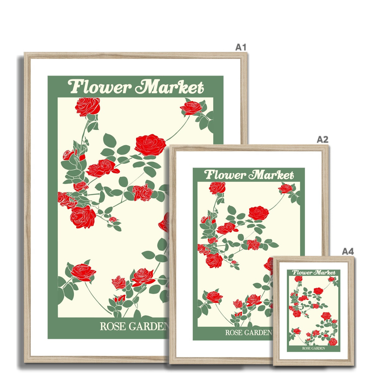 Our Flower Market collection features wall art with vibrant floral illustrations under original hand drawn typography. Danish pastel posters full of flowers that will brighten up any gallery wall. The full resolution art prints of our popular Flower Market and Fruit Market designs are available only from Les Muses. 